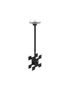 Back to back, telescopic ceiling mount for screens up to 75" (VESA 200 to VESA 400)