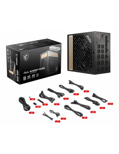 MSI MEG AI1300P PCIE5 power supply unit 1300 W 24-pin ATX ATX Black