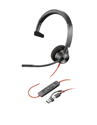 Blackwire 3310 Microsoft Teams Certified Headset +USB-C/A Adapter TAA