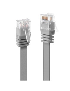 Lindy 0.3m Cat.6 U/UTP Flat Network Cable, Grey