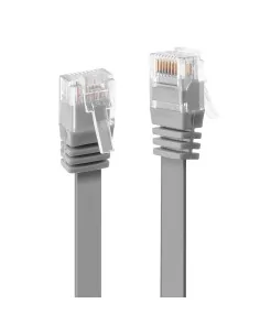 Lindy 0.3m Cat.6 U/UTP Flat Network Cable, Grey