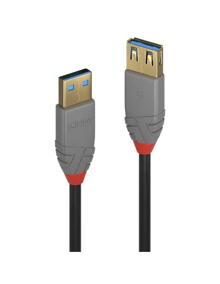Lindy 0.5m USB 3.2 Type A Extension Cable, 5Gbps, Anthra Line