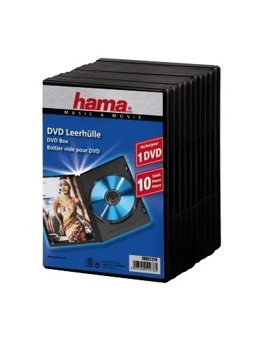 Hama 00051276 optical disc case Jewel case 1 discs Black
