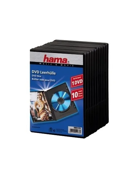 Hama 00051276 optical disc case Jewel case 1 discs Black