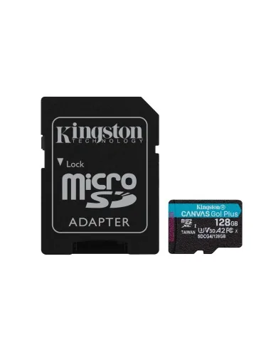 Kingston Technology 128GB microSDXC Canvas Go Plus Gen4 200MB/s A2 U3 V30 Card + Adapter