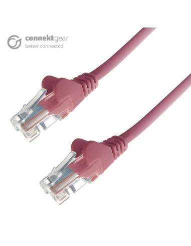connektgear 15m RJ45 CAT5e UTP Stranded Flush Moulded Network Cable - 24AWG - Pink