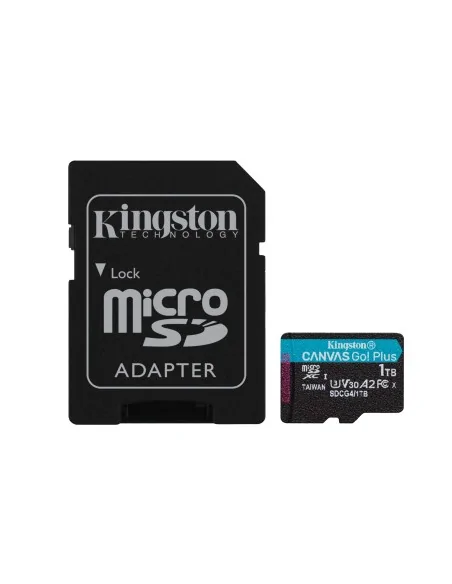 Kingston Technology 1TB microSDXC Canvas Go Plus Gen4 200MB/s A2 U3 V30 Card + Adapter