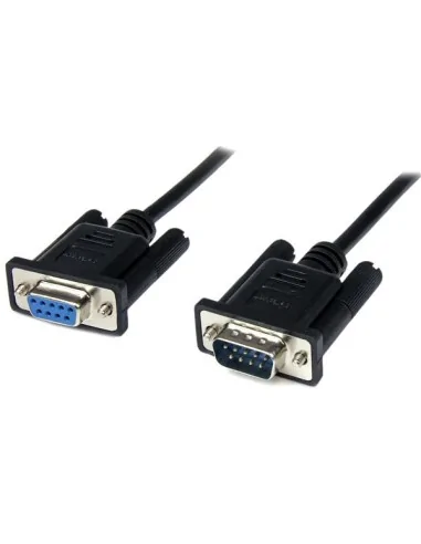 StarTech.com 1m Black DB9 RS232 Serial Null Modem Cable F/M