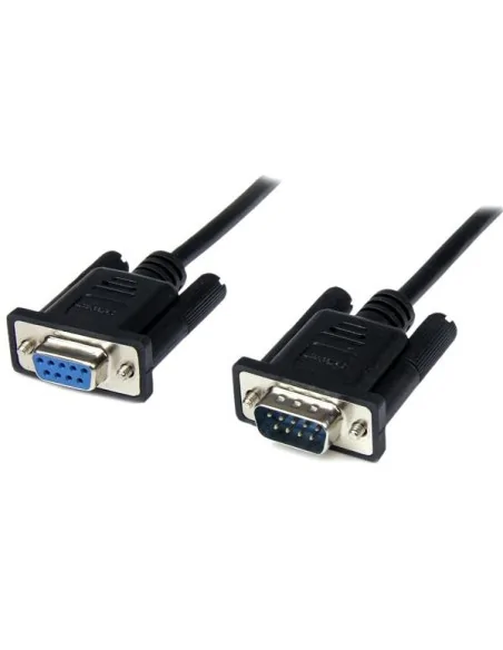 StarTech.com 1m Black DB9 RS232 Serial Null Modem Cable F/M