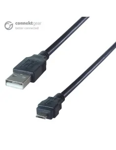 connektgear 1m USB 2 Android Charge and Sync Cable A Male to B Micro MHL Male