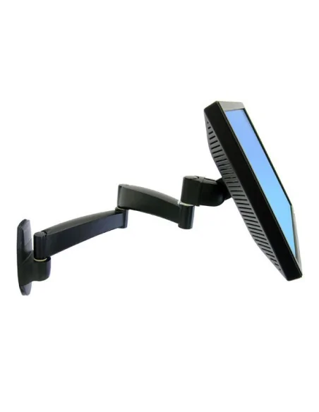 Ergotron 200 Series Wall Mount Arm, 2 Extensions 61 cm (24") Black