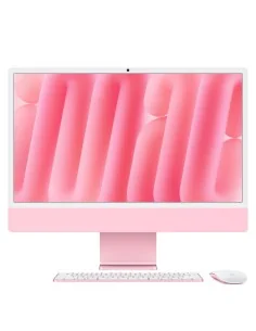 Apple iMac 24-inch with Retina 4.5K display: M4 chip with 10‑core CPU and 10‑core GPU, 16GB, 256GB SSD - Pink