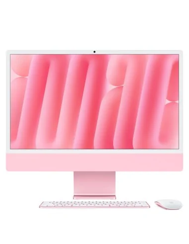 Apple iMac 24-inch with Retina 4.5K display: M4 chip with 10‑core CPU and 10‑core GPU, 16GB, 256GB SSD - Pink