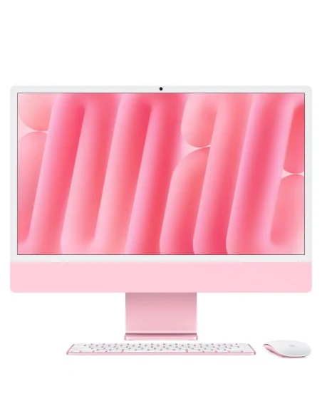Apple iMac 24-inch with Retina 4.5K display: M4 chip with 10‑core CPU and 10‑core GPU, 16GB, 256GB SSD - Pink