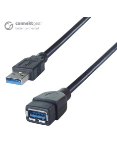 connektgear 2m USB 3 Extension Cable A Male to A Female - SuperSpeed