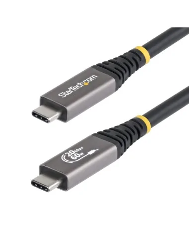 StarTech.com 3m (10ft) USB4 Cable, 20Gbps, USB-IF Certified USB-C Cable, 60W PD, 4K 120Hz DP 2.1, TPE Jacket, Black USB-C Cord