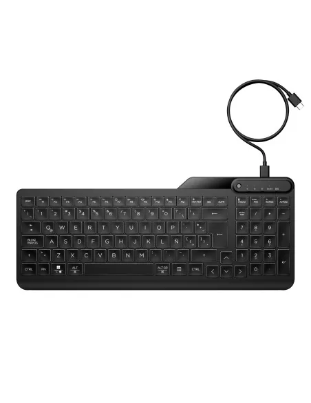 HP 405 Multi-Device Backlit Wired Keyboard