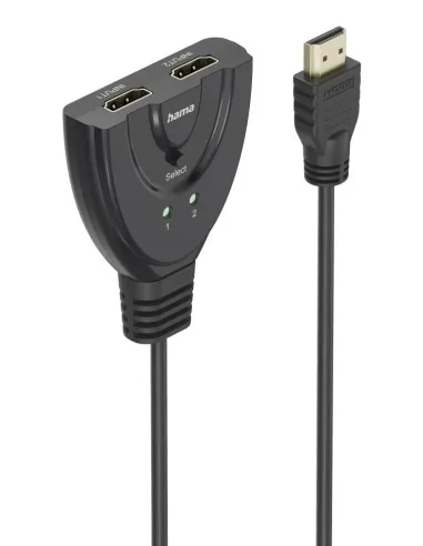Hama 4K HDMI 2x1 Toggle Switch, 2x HDMI Socket - 1x HDMI Plug