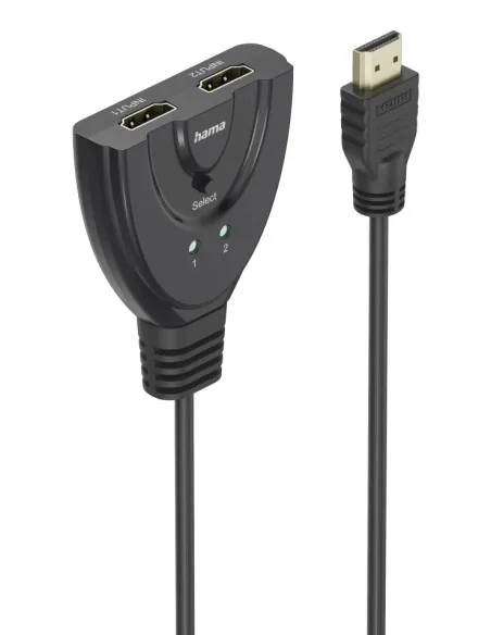 Hama 4K HDMI 2x1 Toggle Switch, 2x HDMI Socket - 1x HDMI Plug