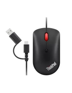 Lenovo 4Y51D20850 mouse Office Ambidextrous USB Type-C Optical 2400 DPI