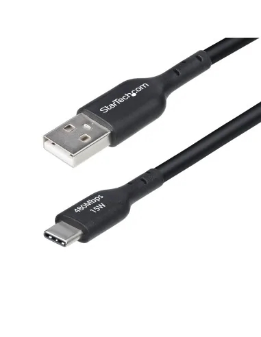 StarTech.com 4m (13ft) USB-A to USB-C Charging Cable, Charge & Sync, 3A, USB 2.0, TPE Jacket - Black USB Charging Cord