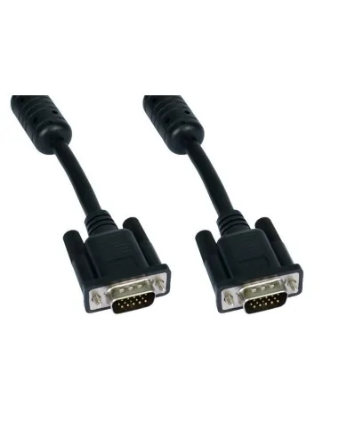 Cables Direct 5m SVGA VGA cable VGA (D-Sub) Black, Chrome