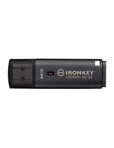 Kingston Technology IronKey 64GB Locker Plus 50 G2, FIPS 197, AES-256