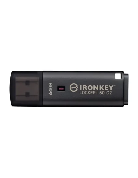 Kingston Technology IronKey 64GB Locker Plus 50 G2, FIPS 197, AES-256