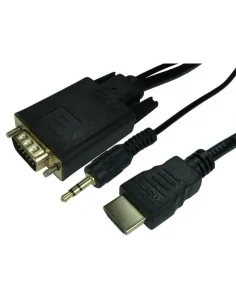 Cables Direct 77HDMI-VGCBL033 video cable adapter 1 m HDMI VGA (D-Sub) + 3.5mm Black