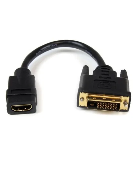 StarTech.com 8in HDMI to DVI-D Video Cable Adapter - HDMI Female to DVI Male
