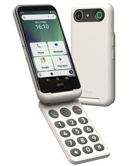 Doro Aurora A20 11.4 cm (4.5") Dual SIM Android 14 4G USB Type-C 4 GB 64 GB 3000 mAh Black, White