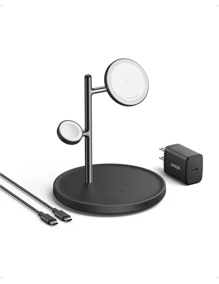 Anker B25M3212 mobile device charger Headphones, Mobile phone, Other, Smartwatch Black, White USB Indoor