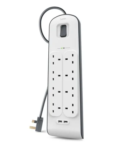 Belkin BSV804AF2M surge protector White 8 AC outlet(s) 2 m