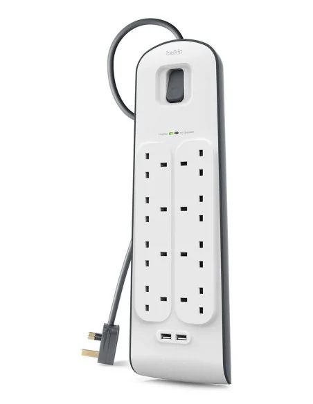 Belkin BSV804AF2M surge protector White 8 AC outlet(s) 2 m