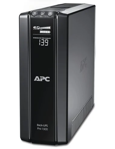 APC Back-UPS Pro, 1500VA/865W, Tower, 230V, 10x IEC C13 outlets, AVR, LCD, User Replaceable Battery
