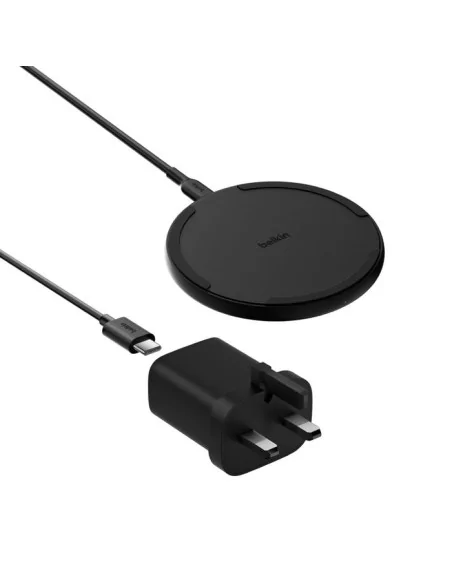 Belkin BoostCharge Mobile phone Black AC, USB Wireless charging Indoor
