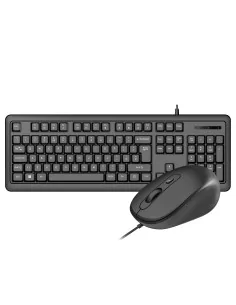 VIDA CORPORATE 2IN1 USB KBOARD MOUSE keyboard Mouse included Home/Office QWERTY UK English Black