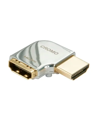 Lindy CROMO HDMI Male to HDMI Female 90 Degree Right Angle Adapter - Right