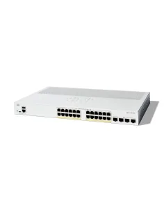 Cisco Catalyst 1300-24P-4X Managed Switch, 24 Port GE, PoE, 4x10GE SFP+, Limited Lifetime Protection (C1300-24P-4X)