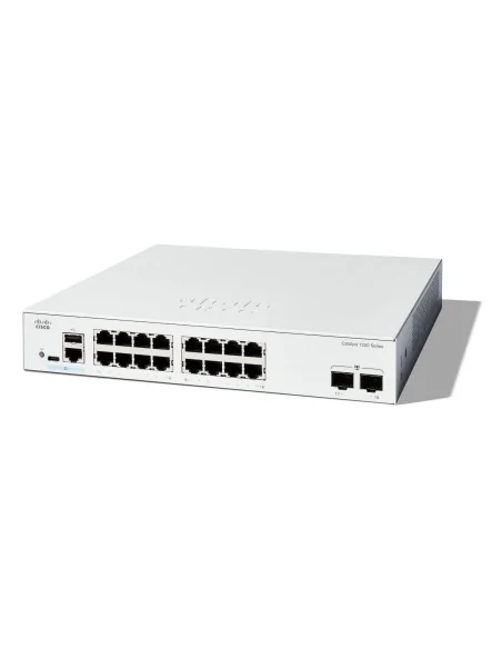 Cisco Catalyst 1200-16T-2G Smart Switch, 16 Port GE, 2x1GE SFP, Limited Lifetime Protection (C1200-16T-2G)