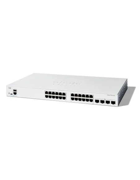 Cisco Catalyst 1200-24T-4X Smart Switch, 24 Port GE, 4x10GE SFP+, Limited Lifetime Protection (C1200-24T-4X)