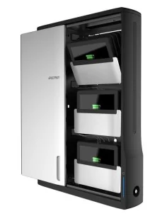 Ergotron DM12-1006-3 portable device management cart/cabinet Portable device management cabinet Black, Silver