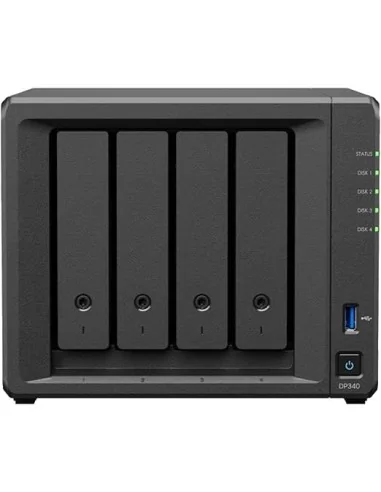 Synology DP340 NAS/storage server Desktop R1600 16 GB 32 TB HDD Black