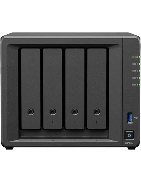 Synology DP340 NAS/storage server Desktop R1600 16 GB 32 TB HDD Black