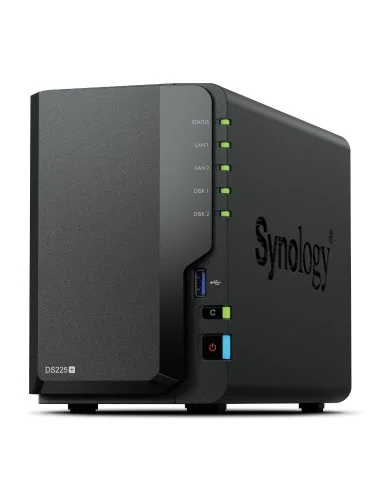 Synology DiskStation DS225+ 2 Bay NAS Desktop Intel® Celeron® J4125 2 GB DDR4 Synology DSM Black