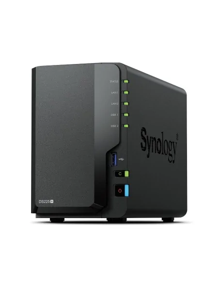 Synology DiskStation DS225+ 2 Bay NAS Desktop Intel® Celeron® J4125 2 GB DDR4 Synology DSM Black