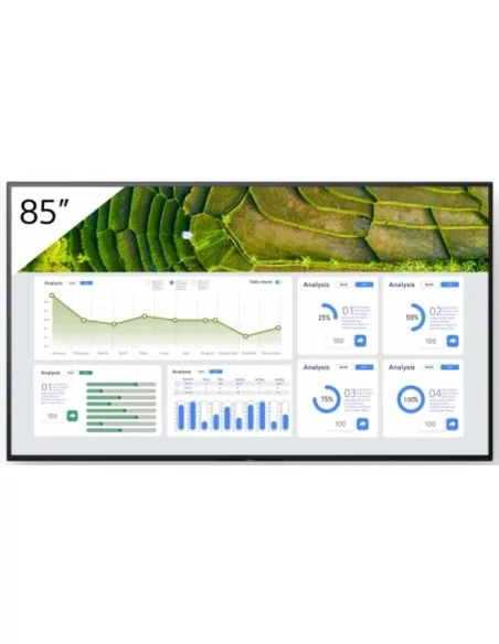 Sony FW-85BZ30L Signage Display Digital signage flat panel 2.16 m (85") LCD Wi-Fi 440 cd/m² 4K Ultra HD Black Android 24/7