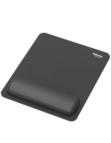 Fellowes Breyta Mouse Mat Wrist Rest Mouse Pad Wrist Support with Antibacterial Protection Ergonomic Mouse Mat Black