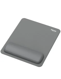 Fellowes Breyta Mouse Mat Wrist Rest Mouse Pad Wrist Support with Antibacterial Protection Ergonomic Mouse Mat Grey