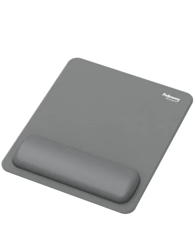 Fellowes Breyta Mouse Mat Wrist Rest Mouse Pad Wrist Support with Antibacterial Protection Ergonomic Mouse Mat Grey